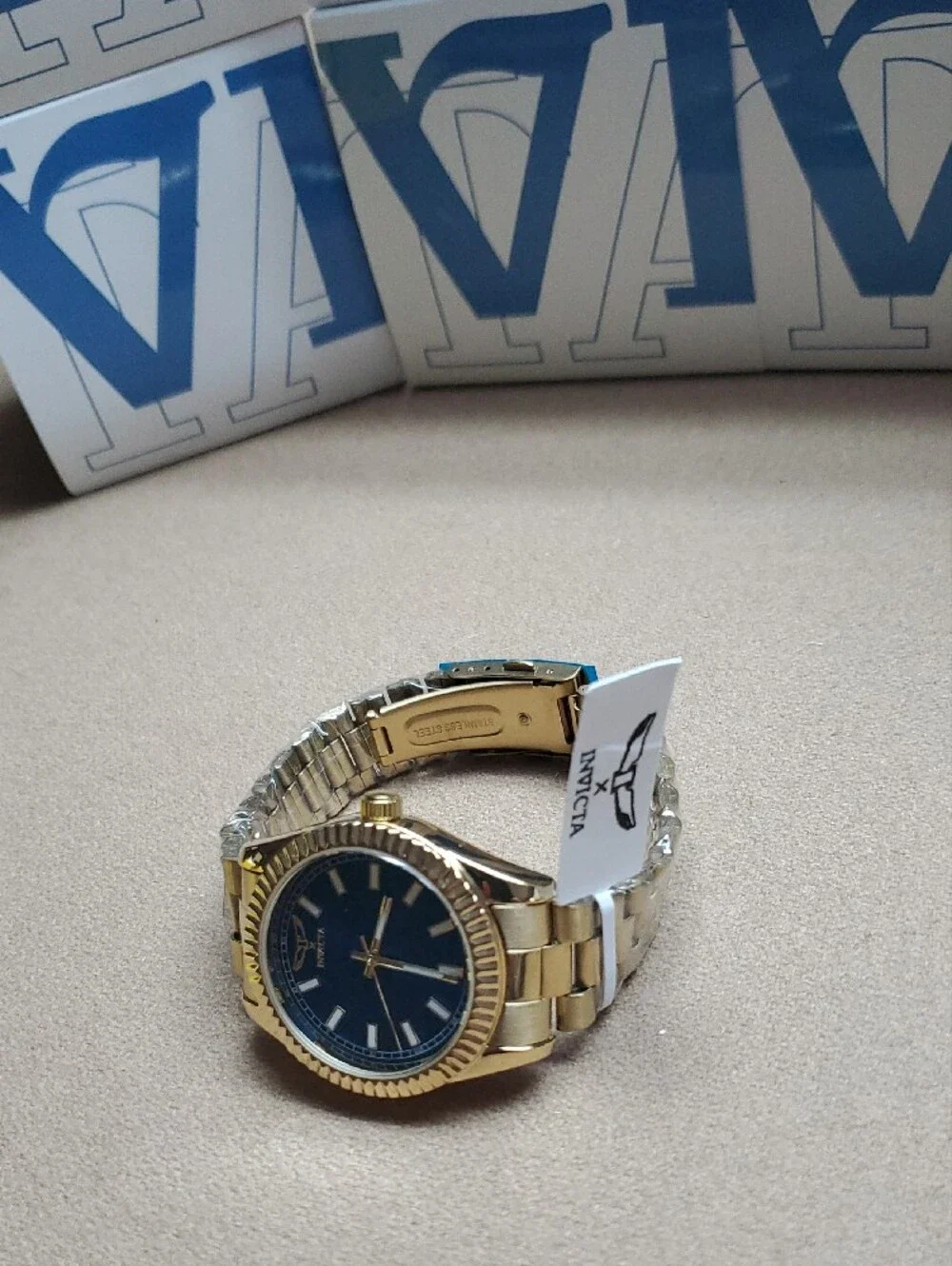 Invicta Gold and Blue Classic Men’s Watch